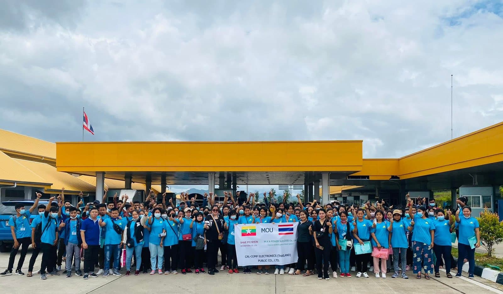 Workers supported by Shwe Pyi Nyein International for overseas employment
